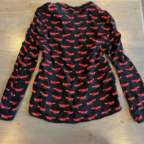 Kate Spade fox print top - Picture 3 of 5